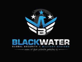 Blackwater Global Security & Military Systems logo design by sanworks
