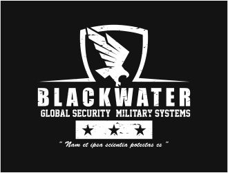Blackwater Global Security & Military Systems logo design by 48art
