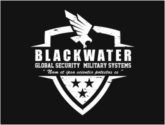 Blackwater Global Security & Military Systems logo design by 48art