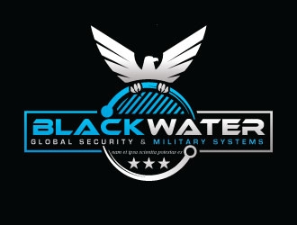 Blackwater Global Security & Military Systems logo design by sanworks