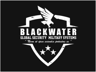 Blackwater Global Security & Military Systems logo design by 48art