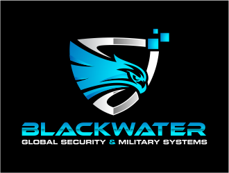Blackwater Global Security & Military Systems logo design by mutafailan