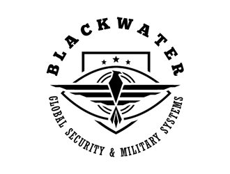 Blackwater Global Security & Military Systems logo design by Coolwanz