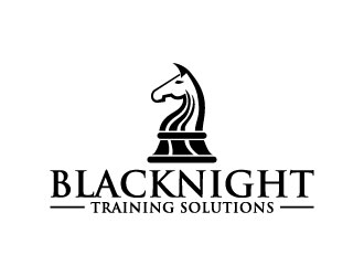 BlacKnight Training Solutions logo design by pixalrahul