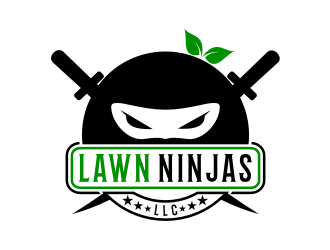 Lawn Ninjas logo design by bricton