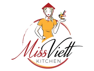 miss viet kitchen logo design by Boomstudioz