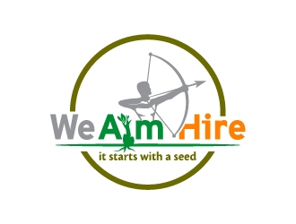 We Aim Hire logo design by josephope