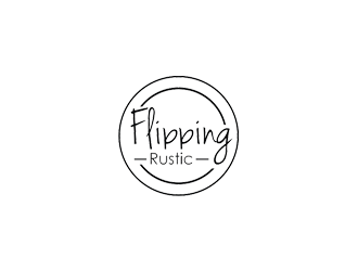 Flipping Rustic logo design by checx