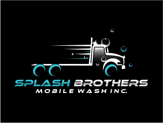 Splash Brothers Mobile Wash Inc. logo design by evdesign