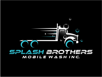 Splash Brothers Mobile Wash Inc. logo design by evdesign
