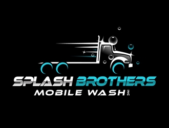 Splash Brothers Mobile Wash Inc. logo design by DreamLogoDesign