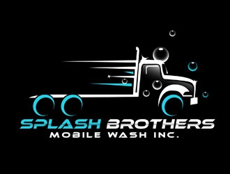 Splash Brothers Mobile Wash Inc. logo design by LogoInvent