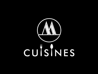 M Cuisines logo design by johana
