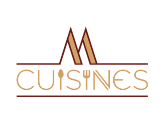 M Cuisines logo design by scolessi