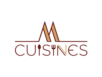 M Cuisines logo design by scolessi