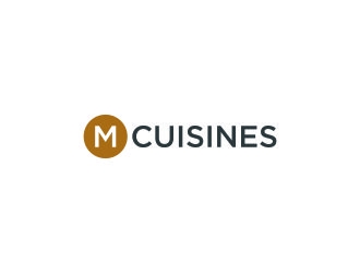 M Cuisines logo design by salis17
