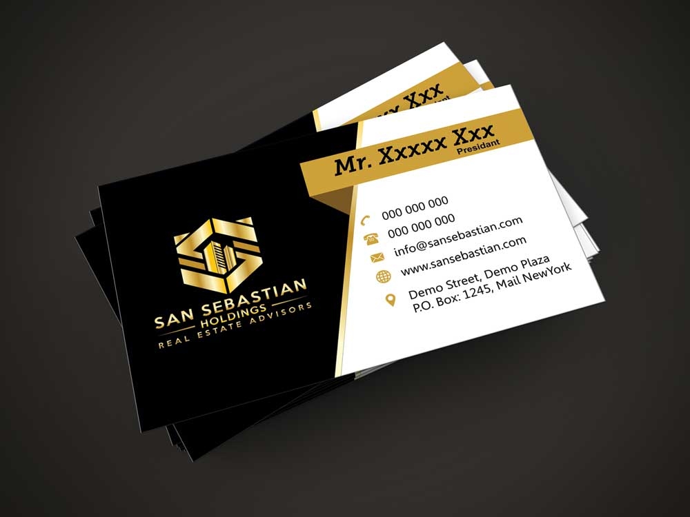 San Sebastian Holdings Real Estate Advisors logo design by ManishKoli
