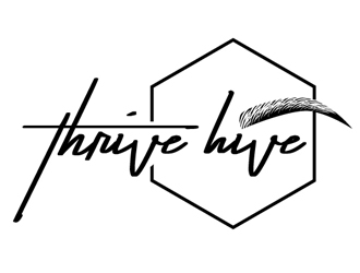 Thrive Hive logo design by shere