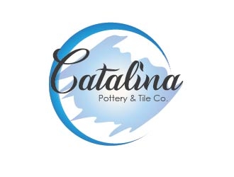 Catalina Pottery & Tile Co.  logo design by ruthracam