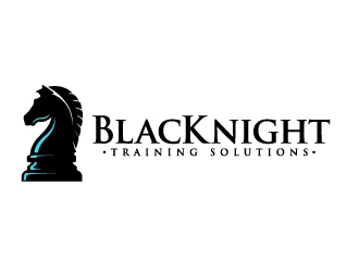 BlacKnight Training Solutions logo design by ORPiXELSTUDIOS