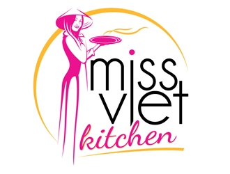 miss viet kitchen logo design by shere