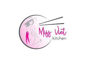 miss viet kitchen logo design by nona