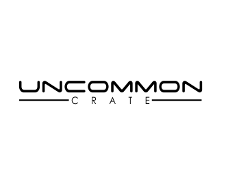 Uncommon crate logo design by giphone
