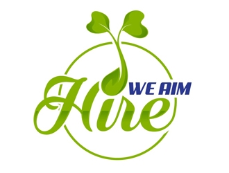 We Aim Hire logo design by DreamLogoDesign