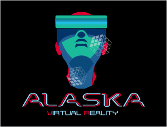 Alaska Virtual Reality logo design by MCXL