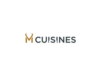 M Cuisines logo design by salis17