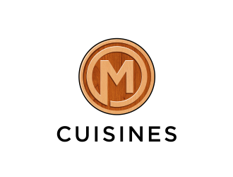 M Cuisines logo design by evdesign