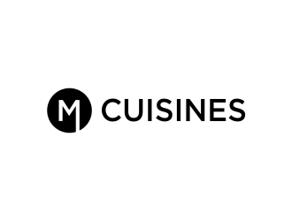 M Cuisines logo design by oke2angconcept