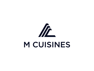M Cuisines logo design by KQ5