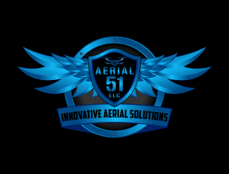 Aerial 51 LLC logo design by Kruger