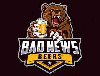 Bad News Beers  logo design by Optimus
