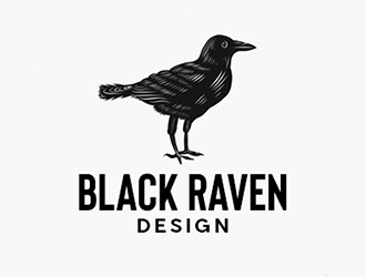 Black Raven Design logo design by Optimus