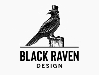 Black Raven Design logo design by Optimus