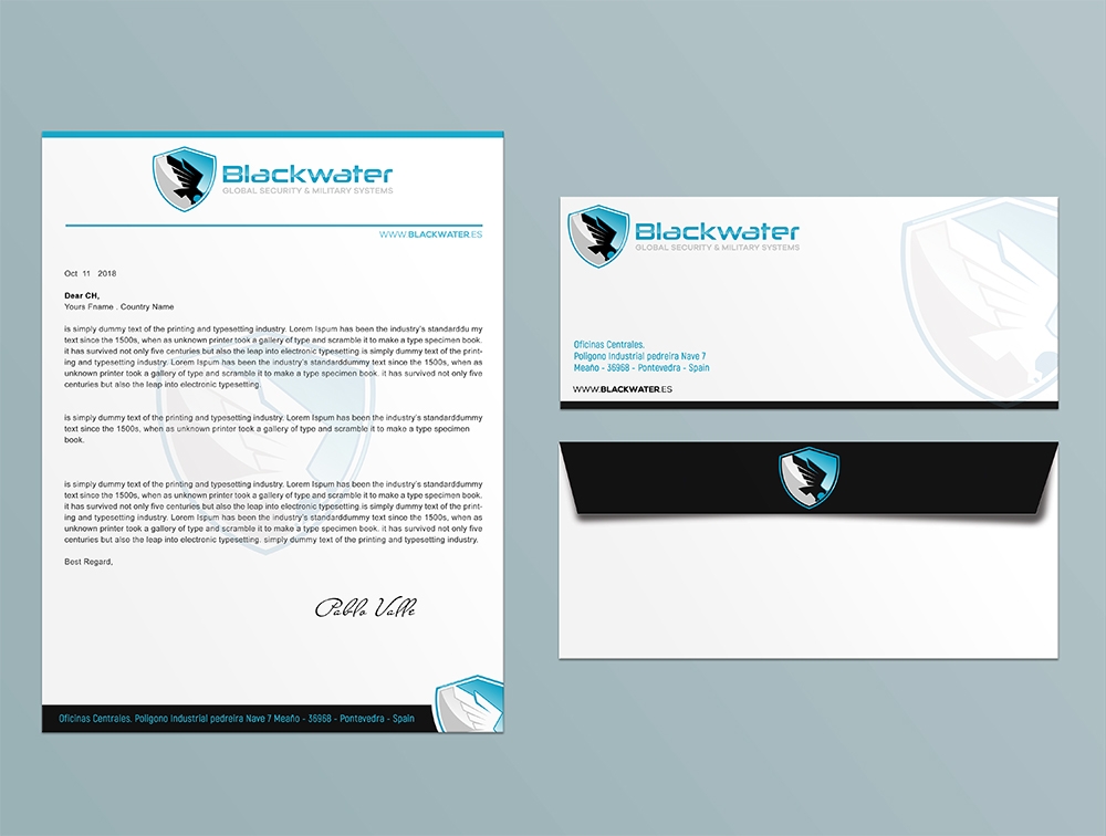 Blackwater Global Security & Military Systems logo design by aamir