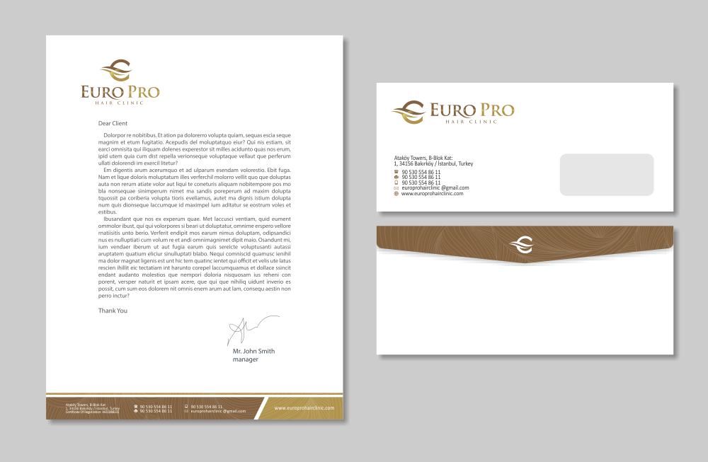 Euro Pro Hair Clinic logo design by mletus