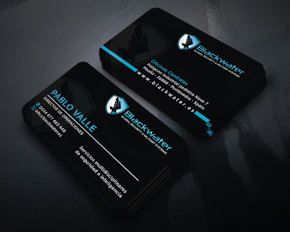 Blackwater Global Security & Military Systems logo design by Boomstudioz