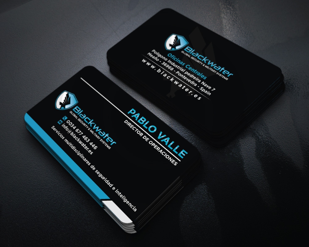 Blackwater Global Security & Military Systems logo design by Boomstudioz