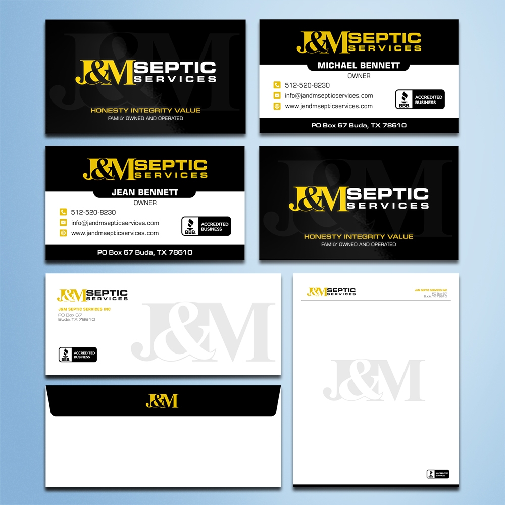 J & M Septic Services logo design by Kindo
