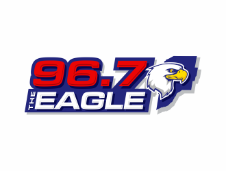 96.7 The Eagle logo design by jm77788