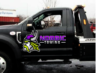 Nordic Towing logo design by SOLARFLARE