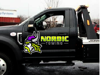 Nordic Towing logo design by SOLARFLARE