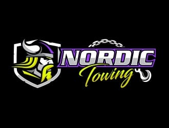 Nordic Towing logo design by Sorjen