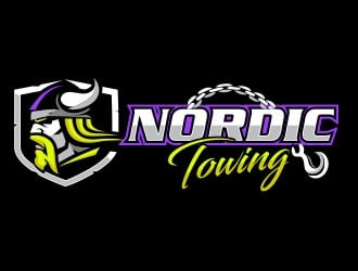 Nordic Towing logo design by Sorjen