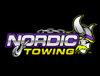 Nordic Towing logo design by THOR_