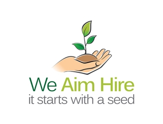 We Aim Hire logo design by openyourmind