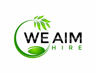 We Aim Hire logo design by mutafailan